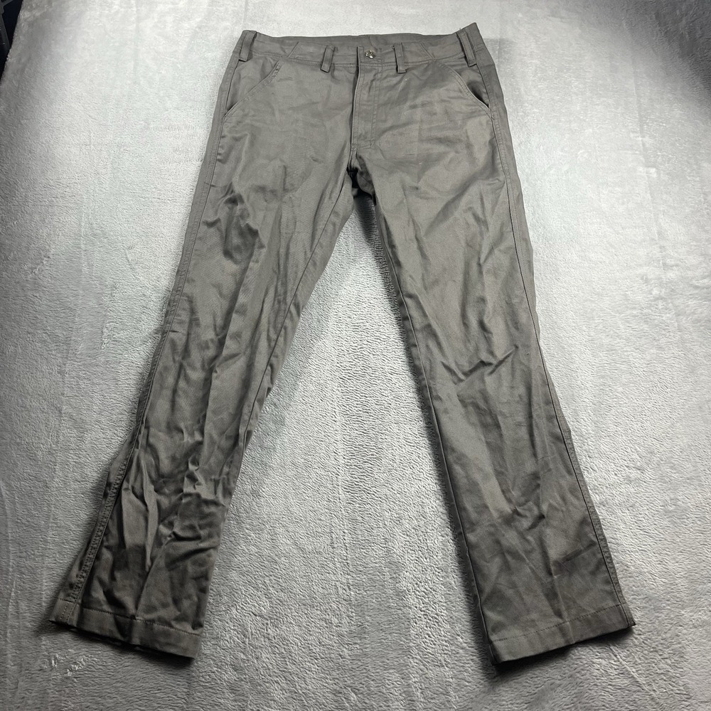 Topo Designs Pants Mens 30 Gray‎ Chino Khaki Straight Flap Pockets Outdoor USA